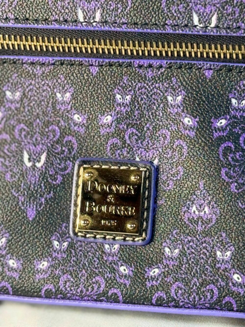 Disney Dooney & Burke Haunted Mansion Pebbled Leather Purse - Picture 4 of 7
